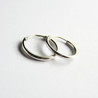 Single or Pair of 12mm 925 Sterling Silver Hinged Huggie Hoop Earrings ~ The Tiny Tree Frog Jewellery