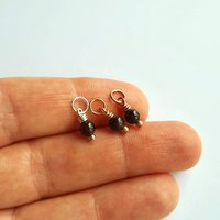Garnet Gemstone Charm ~ January Birthstone ~ Handmade by The Tiny Tree Frog Jewellery