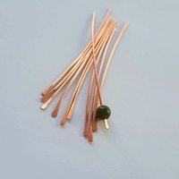 Hammered Pure Copper Paddle Head Pins ~ Set of 10 ~ Handmade by The Tiny Tree Frog Jewellery