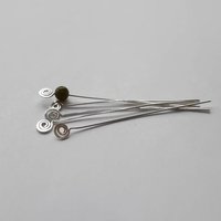 Recycled Sterling Silver Spiral End Headpins ~ Handmade by The Tiny Tree Frog Jewellery