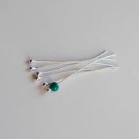 Recycled Sterling Silver Ball Tip Head Pins ~ Hand Made by The Tiny Tree Frog Jewellery