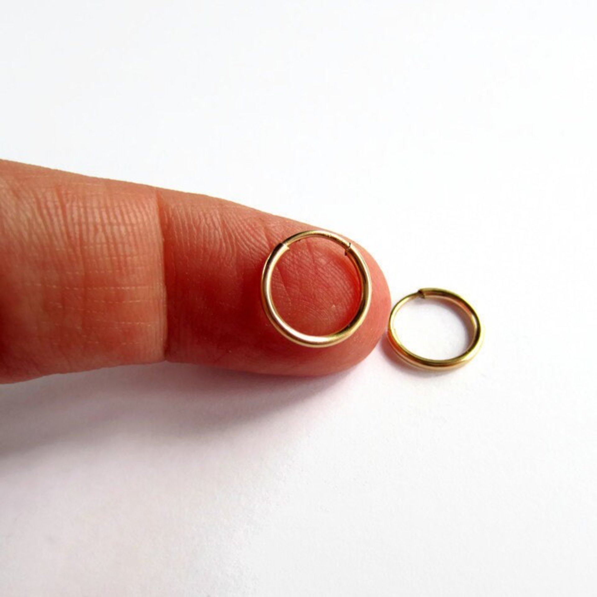 Single or Pair of Small 12mm 14K Gold Filled Huggie Hoop Earrings ~ The Tiny Tree Frog Jewellery