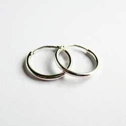 Single or Pair of 12mm 925 Sterling Silver Hinged Huggie Hoop Earrings ~ The Tiny Tree Frog Jewellery