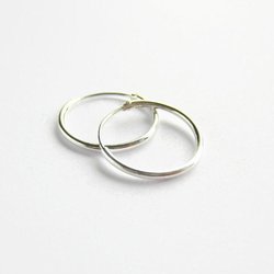 Single or Pair of 20mm 925 Sterling Silver Hinged Hoop Earrings ~ The Tiny Tree Frog Jewellery