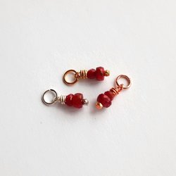 Ruby Gemstone Charm ~ July Birthstone ~ Handmade by The Tiny Tree Frog Jewellery