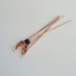 Handmade Pure Copper Eye Pins ~ Handmade by The Tiny Tree Frog Jewellery