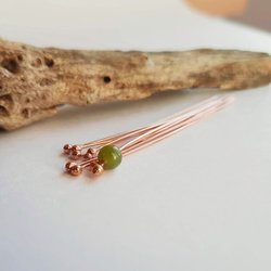 Set of 10 Pure Copper Ball End Head Pins ~ Handmade by The Tiny Tree Frog Jewellery