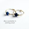 Lapis Lazuli Gemstone Beaded Earrings ~ September Birthstone ~ Handmade by The Tiny Tree Frog Jewellery