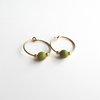Nephrite Jade Gemstone Beaded Hoop Earrings ~ Handmade by The Tiny Tree Frog Jewellery