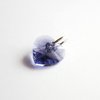 Small Lilac Purple Crystal Heart Charm ~ Handmade by The Tiny Tree Frog Jewellery