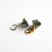 Tiny Crystal Vitrail Glass Flower Charm ~ Handmade by The Tiny Tree Frog Jewellery