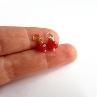 Carnelian Gemstone Charm ~ Handmade by The Tiny Tree Frog Jewellery