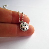 Cute Terrier Dog Necklace ~ Fine Silver and Sterling Silver ~ Handmade by The Tiny Tree Frog Jewellery