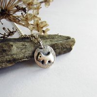 Cute Terrier Dog Necklace ~ Fine Silver and Sterling Silver ~ Handmade by The Tiny Tree Frog Jewellery