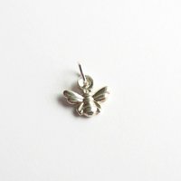 Tiny Fine Silver Bee Charm ~ Handmade by The Tiny Tree Frog Jewellery