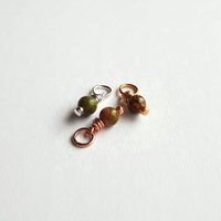 Unakite Gemstone Charm ~ Handmade by The Tiny Tree Frog Jewellery
