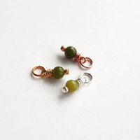 Nephrite Jade Gemstone Charm ~ Handmade by The Tiny Tree Frog Jewellery