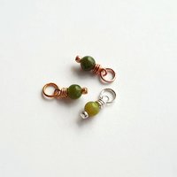 Nephrite Jade Gemstone Charm ~ Handmade by The Tiny Tree Frog Jewellery