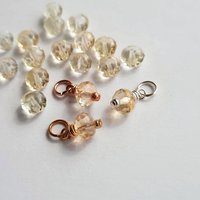 Pale Yellow Citrine Gemstone Charm ~ November Birthstone ~ Handmade by The Tiny Tree Frog Jewellery
