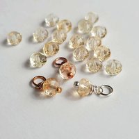 Pale Yellow Citrine Gemstone Charm ~ November Birthstone ~ Handmade by The Tiny Tree Frog Jewellery