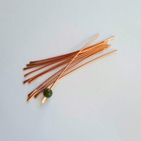Hammered Pure Copper Paddle Head Pins ~ Set of 10 ~ Handmade by The Tiny Tree Frog Jewellery