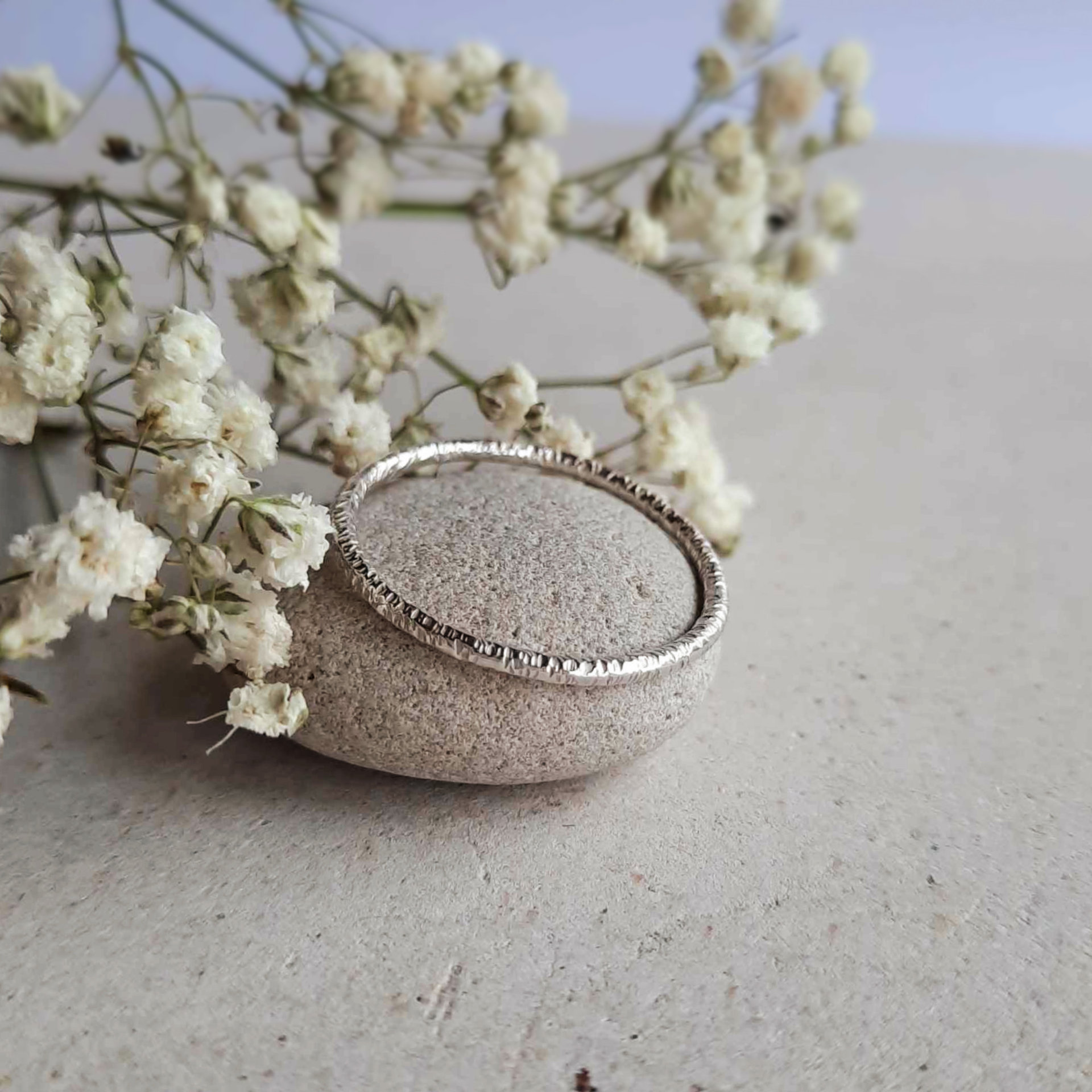 Sterling Silver Thin Band Ring for Budget Wedding, Handcrafted by The Tiny Tree Frog Jewellery