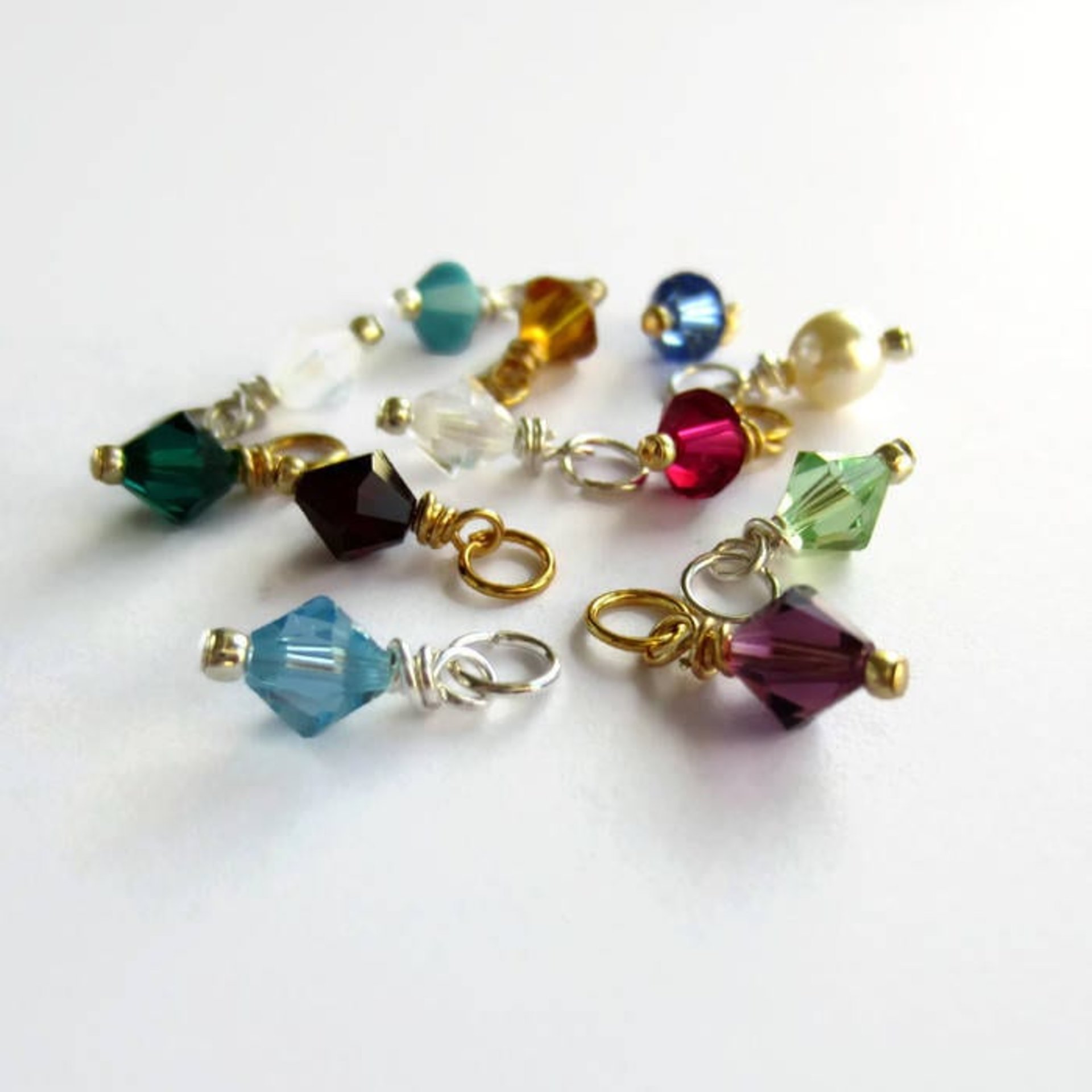 Tiny Crystal Birthstone Charm ~ Handmade by The Tiny Tree Frog Jewellery