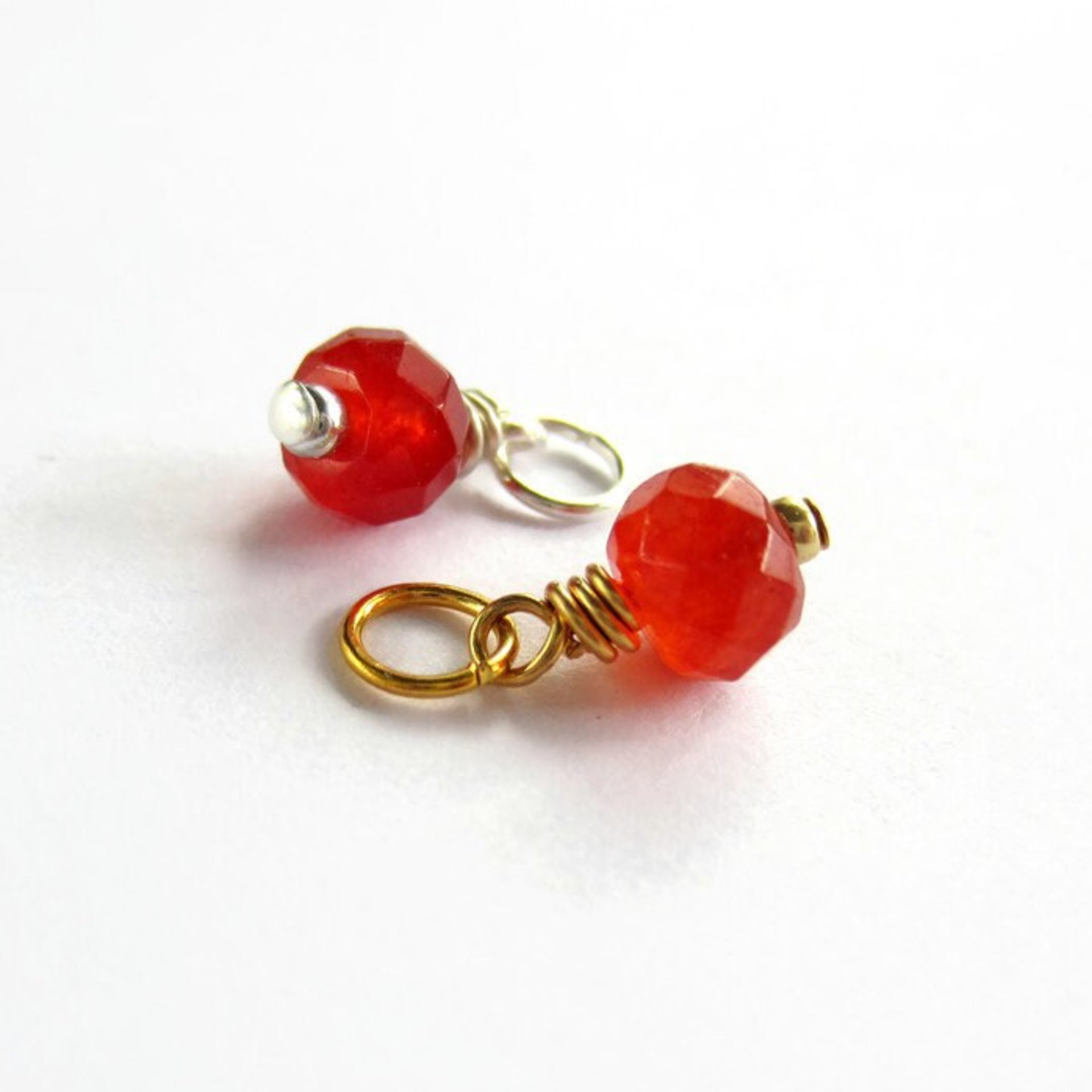 Carnelian Gemstone Charm ~ Handmade by The Tiny Tree Frog Jewellery