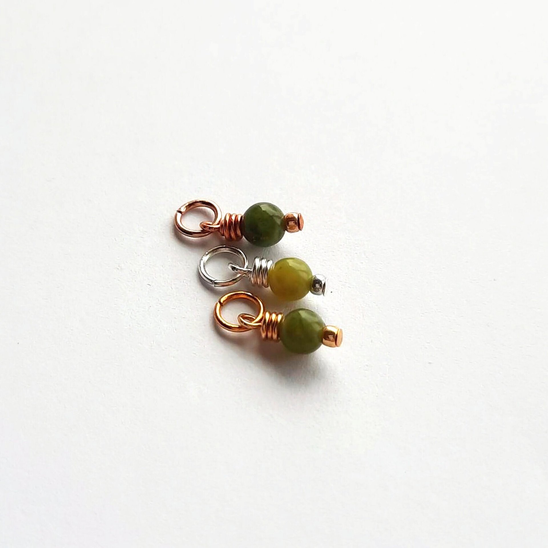 Nephrite Jade Gemstone Charm ~ Handmade by The Tiny Tree Frog Jewellery