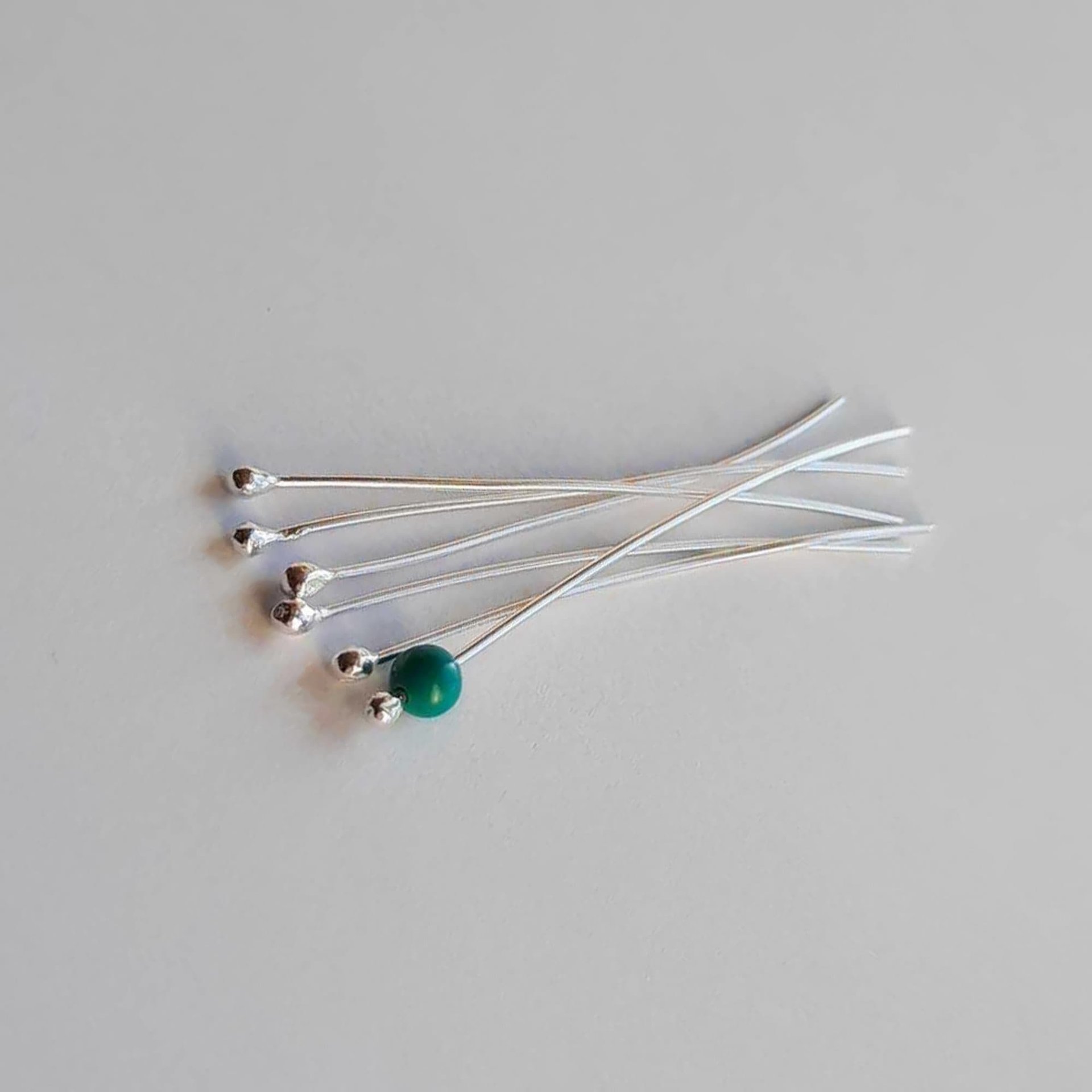 Recycled Sterling Silver Ball Tip Head Pins ~ Hand Made by The Tiny Tree Frog Jewellery