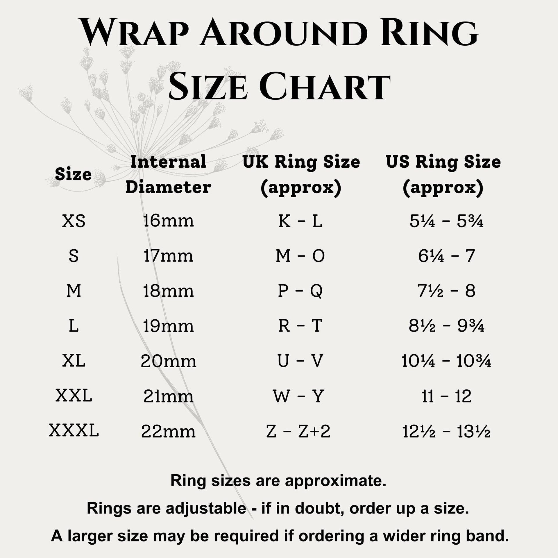 Sterling Silver Hammer Textured Wrap Around Ring - Adjustable Wraparound Thumb Ring