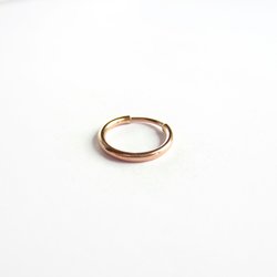 Single 11mm Rose Gold Filled Huggie Hoop Earring ~ The Tiny Tree Frog Jewellery