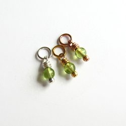 Peridot Gemstone Charm ~ August Birthstone ~ Handmade by The Tiny Tree Frog Jewellery