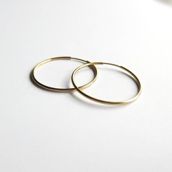 Single or Pair of Large 30mm 14K Gold Filled Hoop Earrings ~ The Tiny Tree Frog Jewellery