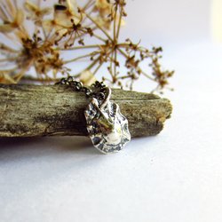 Oxidised Fine Silver Limpet Shell Pendant Necklace ~ Handmade by The Tiny Tree Frog Jewellery